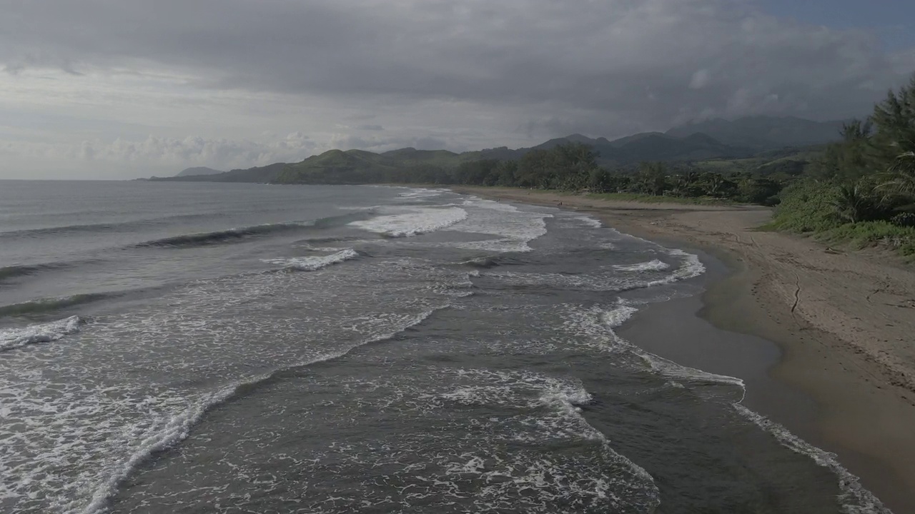 海岸鸟瞰图视频素材