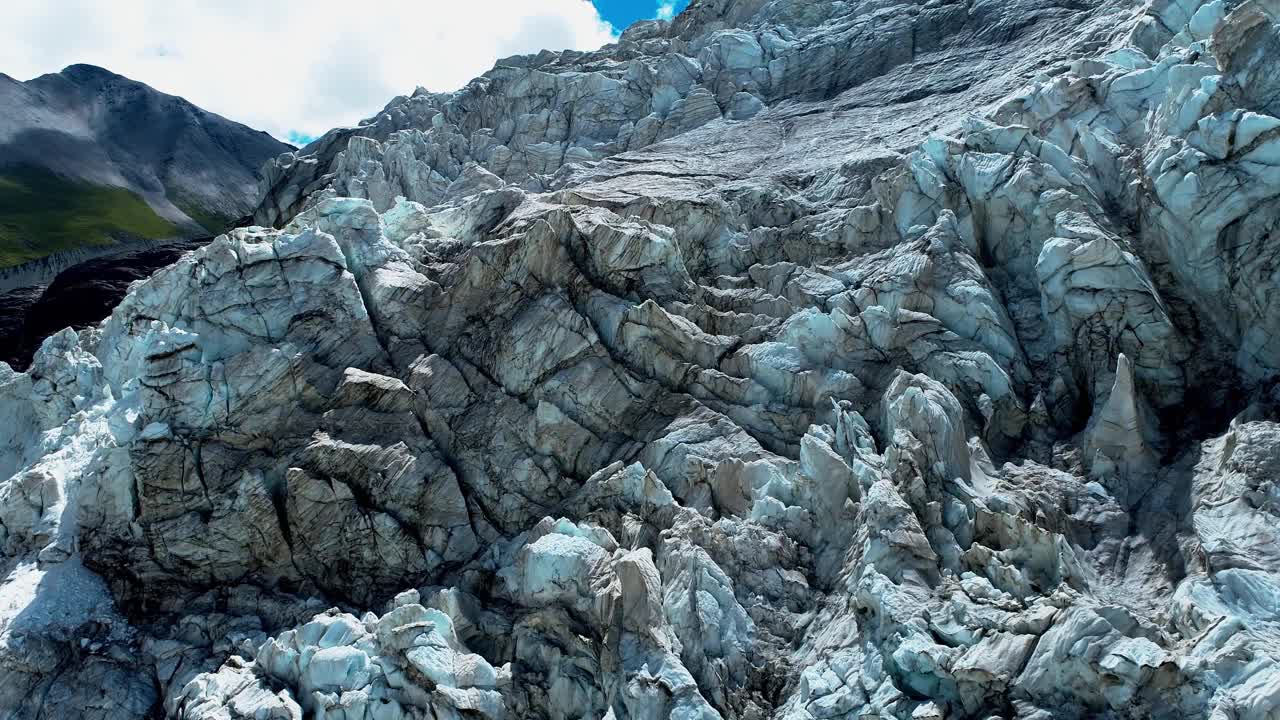 西藏自治区那曲地区的萨普雪山和冰川视频素材