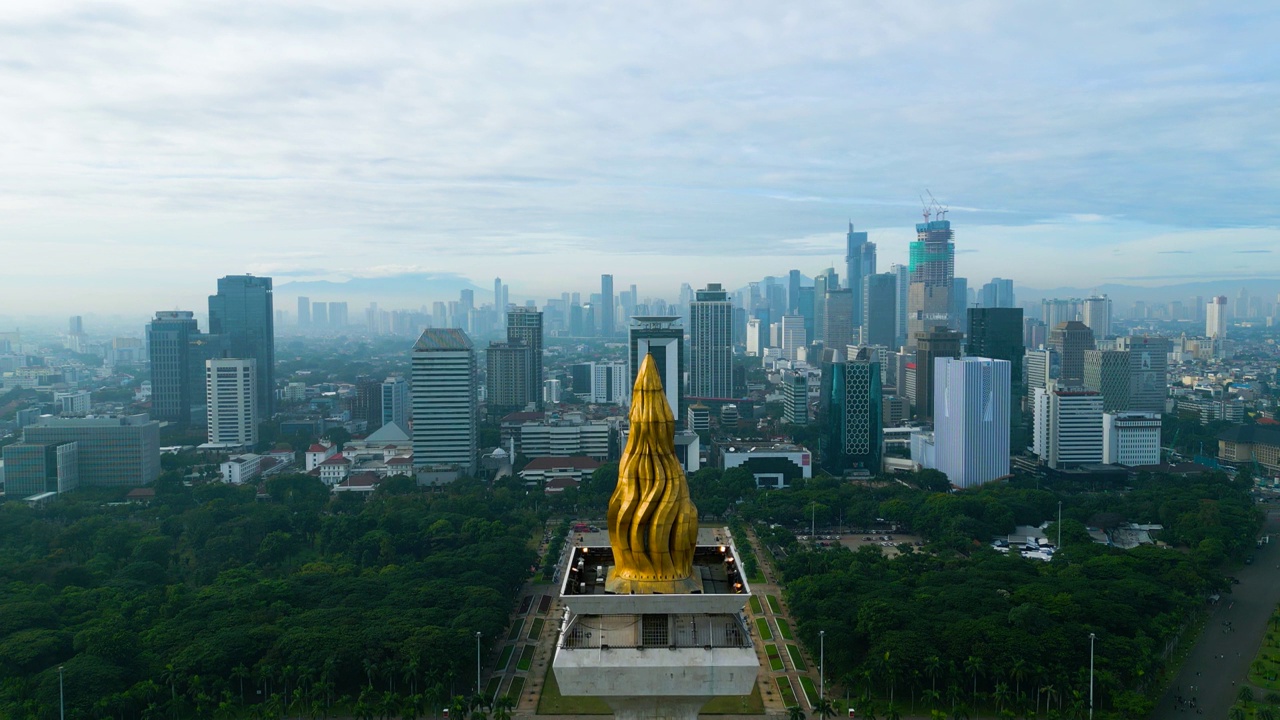 美丽的国家纪念碑鸟瞰图视频素材