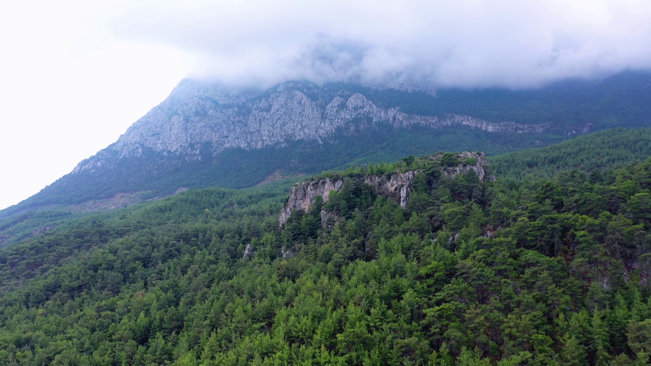 青山景观鸟瞰图。视频素材