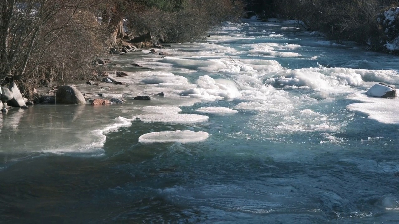 冬山河视频素材