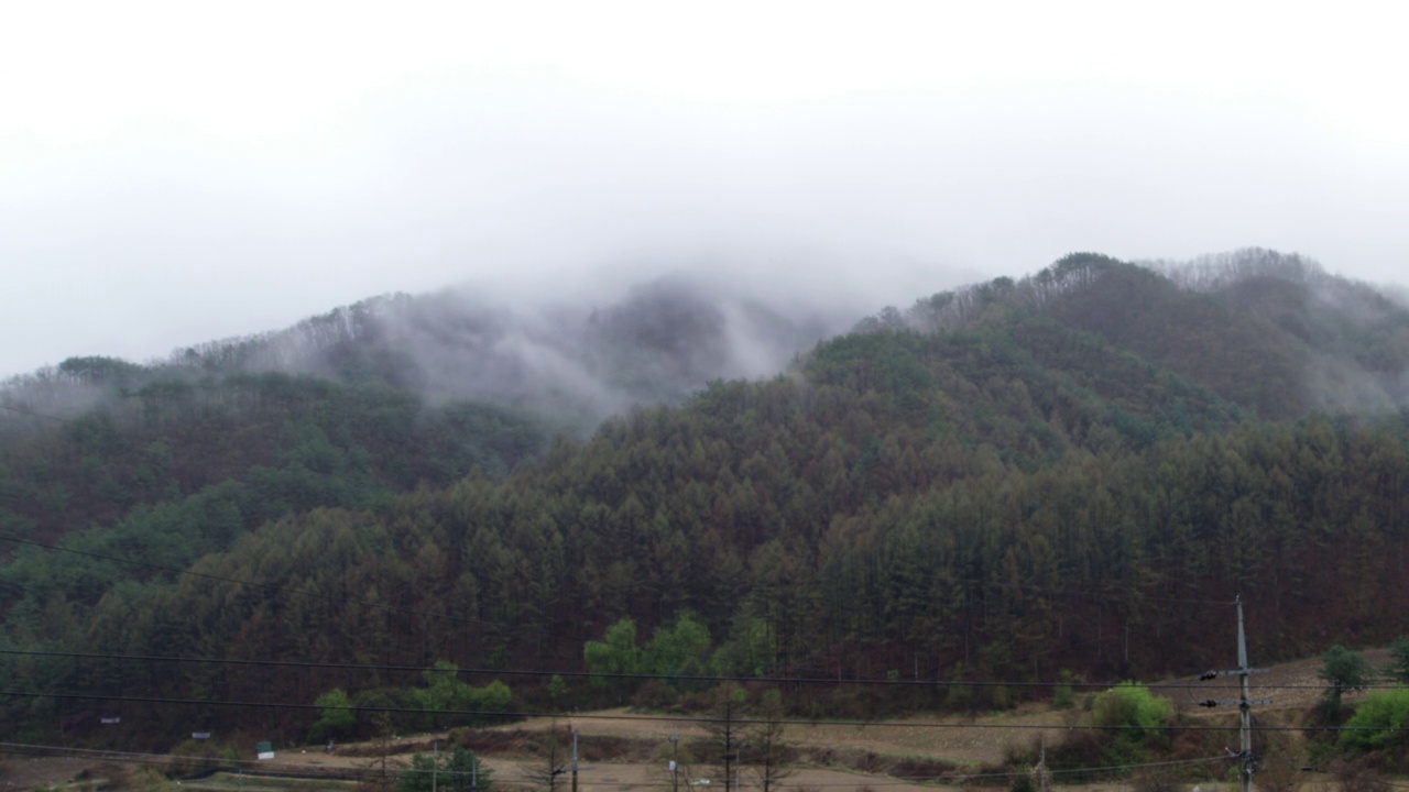 大雾山/洪川郡，江原道，韩国视频素材