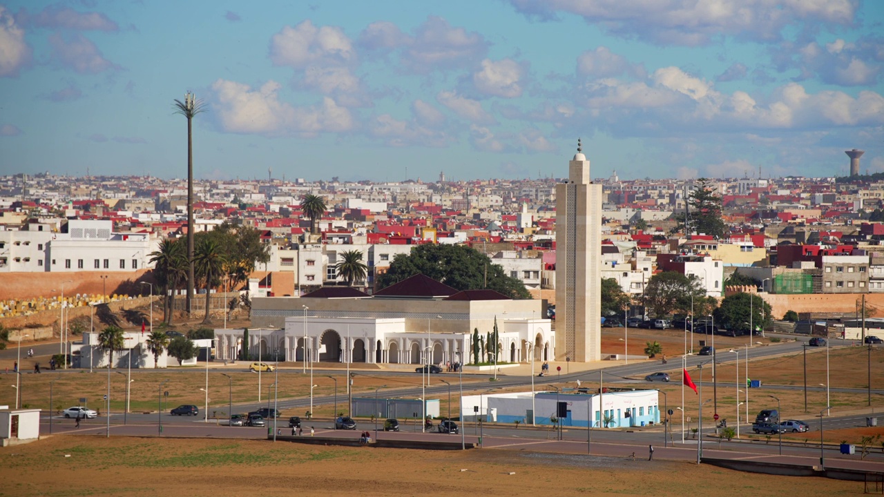 View of the Salé Medina district in Morocco视频素材