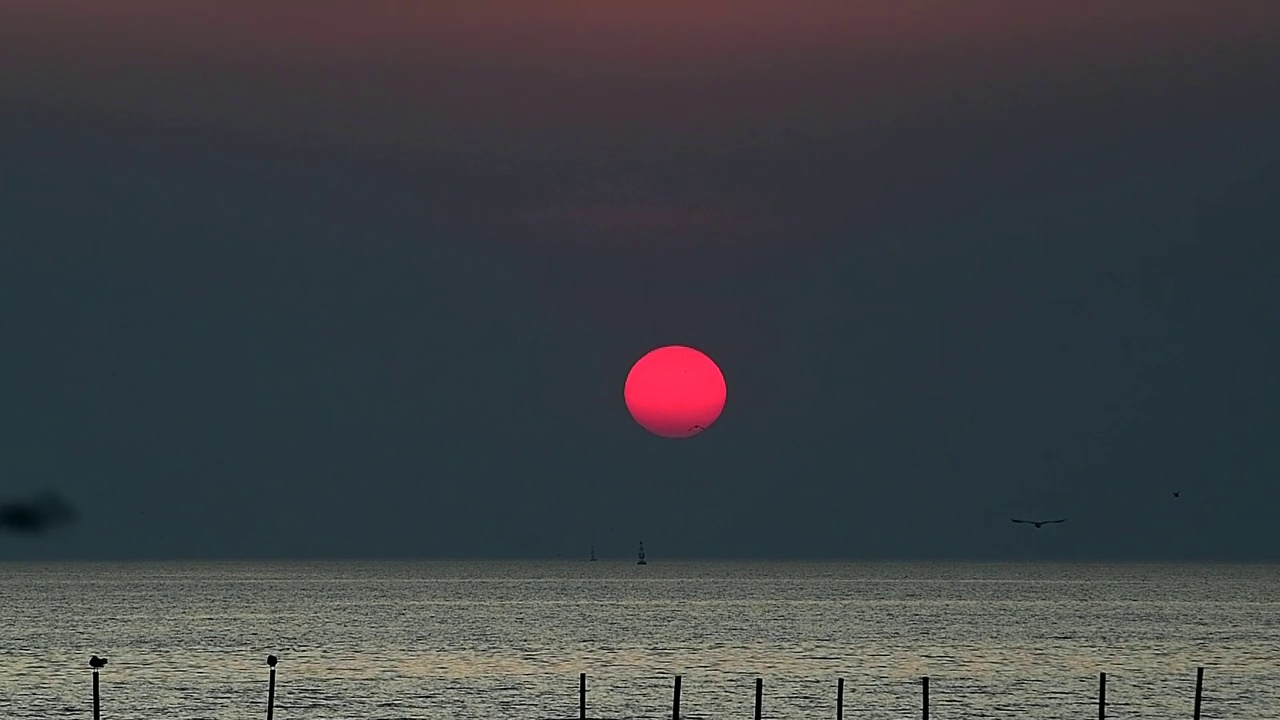 傍晚的夕阳视频素材