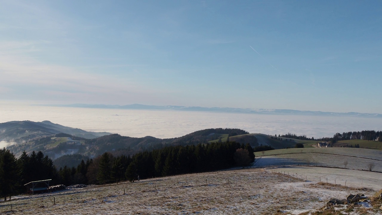 德国黑森林的Schauinsland山脉全景。视频下载