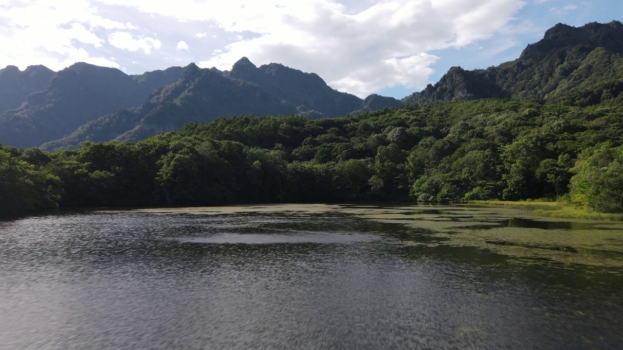 长野山和湖无人机航拍画面视频素材