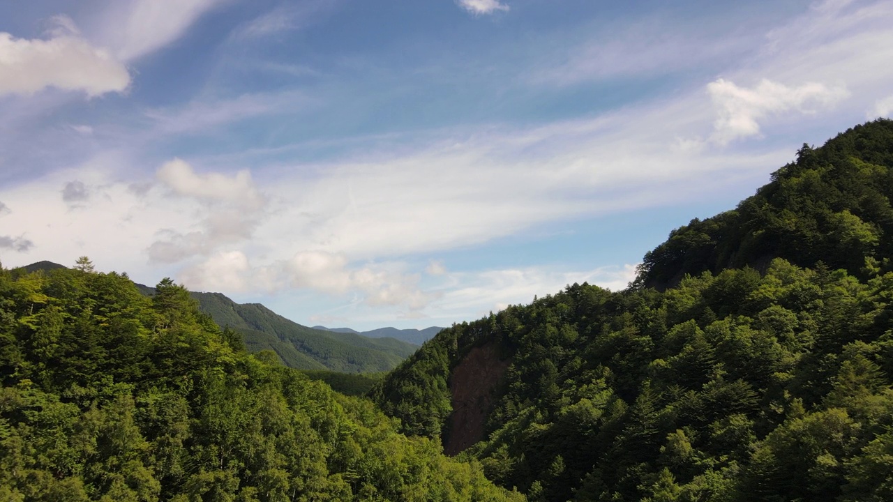 长野山无人机航拍画面视频素材