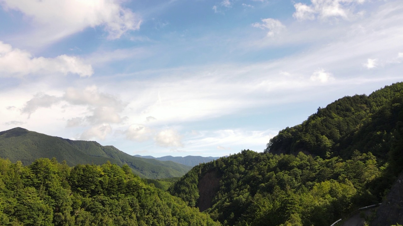 长野山无人机航拍画面视频素材