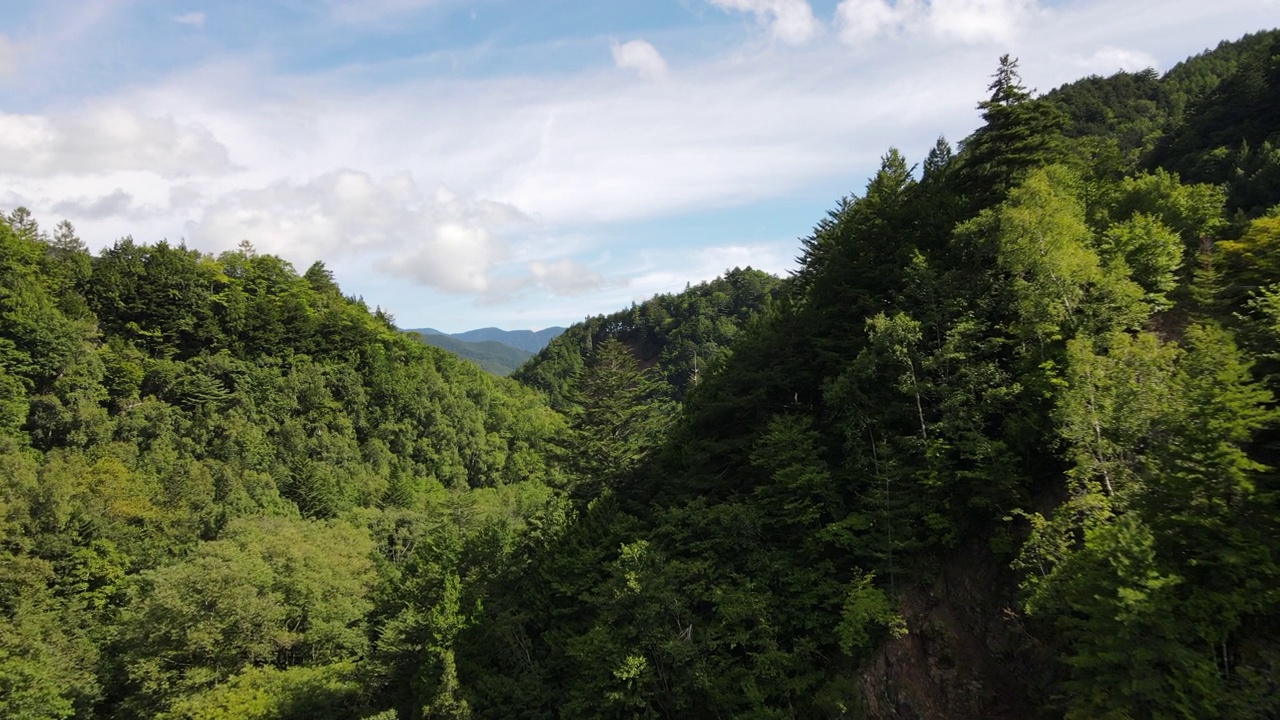 长野山无人机航拍画面视频素材