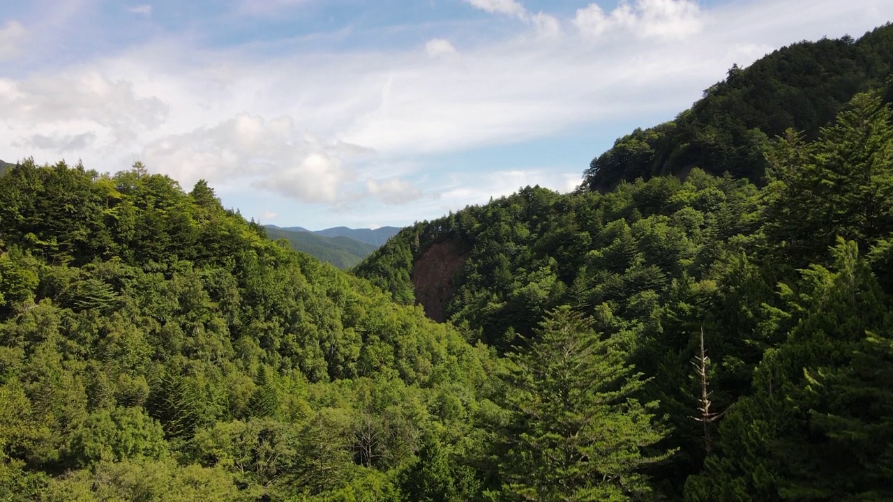 长野山无人机航拍画面视频素材