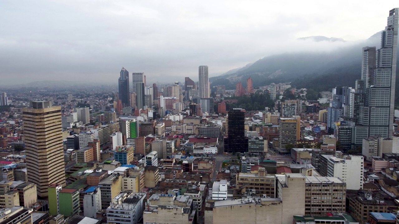 Wide angle view of Bogotà Colombia视频素材