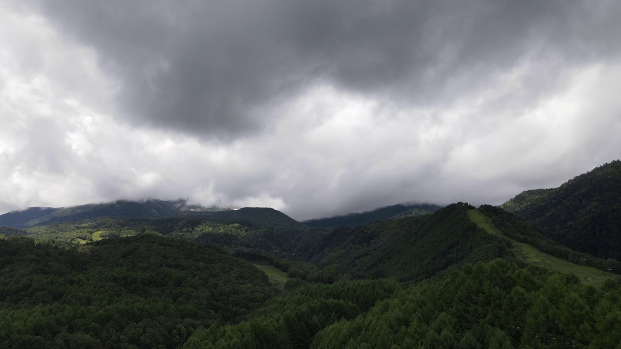 长野山无人机航拍画面视频素材