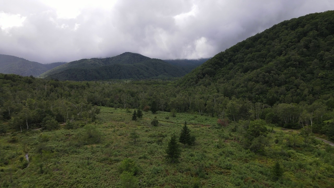 长野山无人机航拍画面视频素材