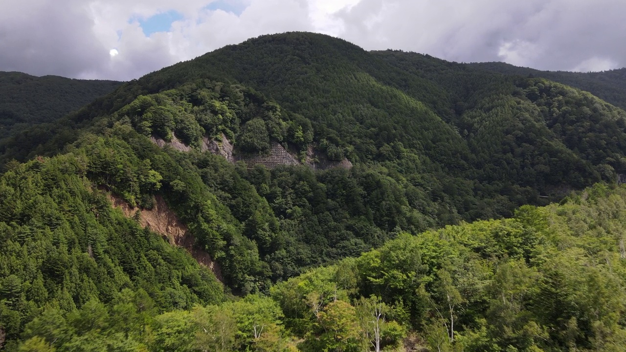 长野山无人机航拍画面视频素材