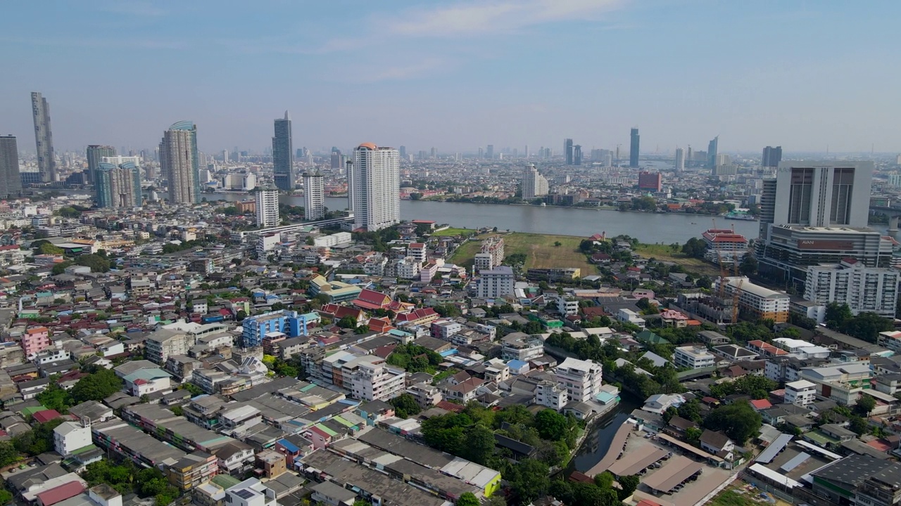 曼谷早晨的城市景观视频素材