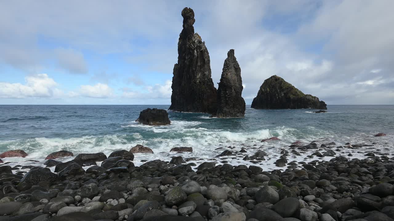 火山岩构造视频素材