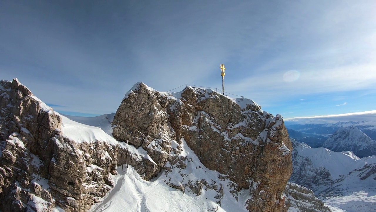 Zugspitze的风景视频素材