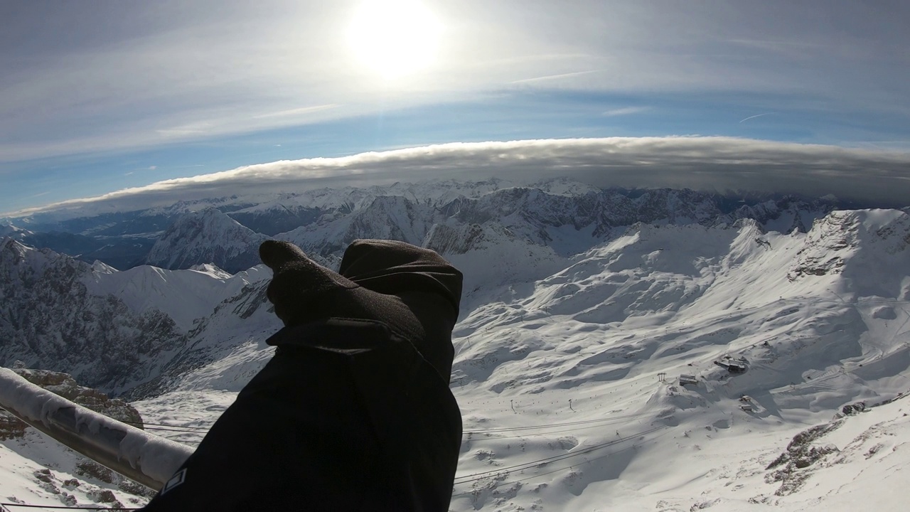 Zugspitze的风景视频素材