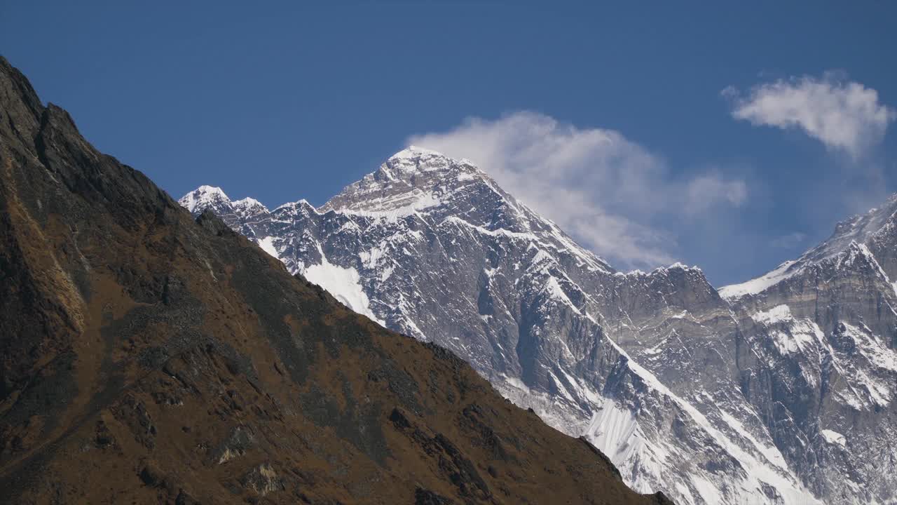 喜马拉雅山脉景观时间流逝视频素材