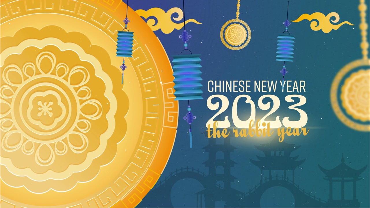 2023年农历新年兔视频素材