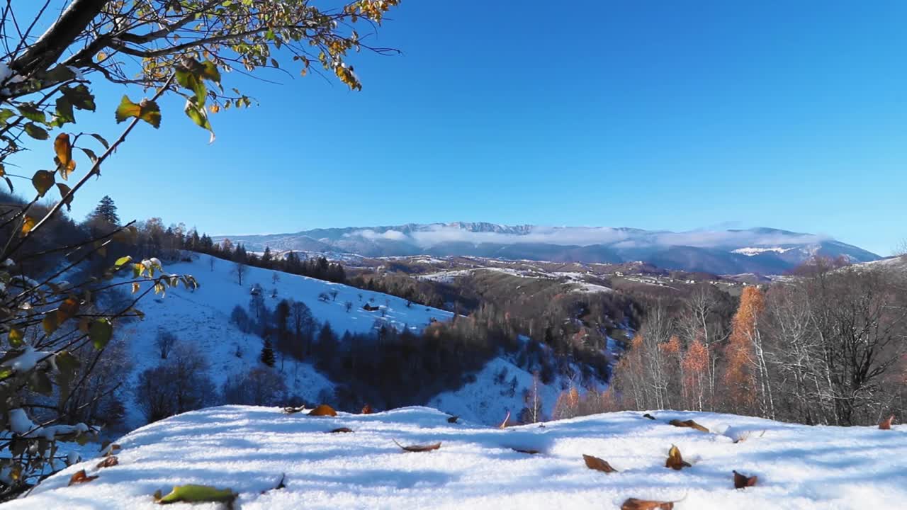 美丽的雪山高清镜头视频素材