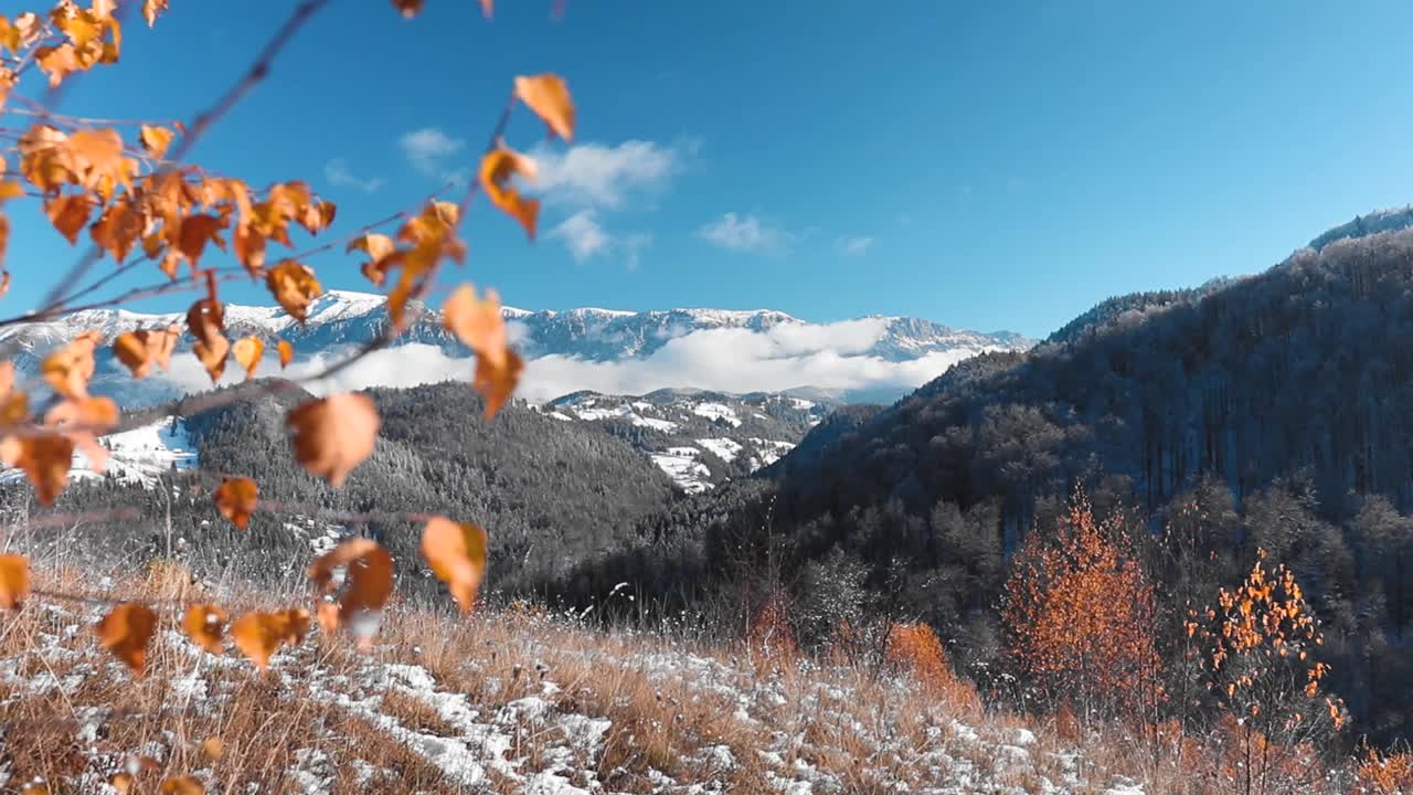 美丽的雪山高清镜头视频素材