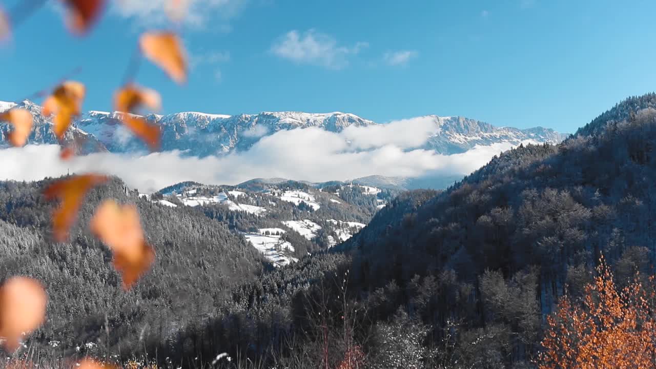 美丽的雪山高清镜头视频素材