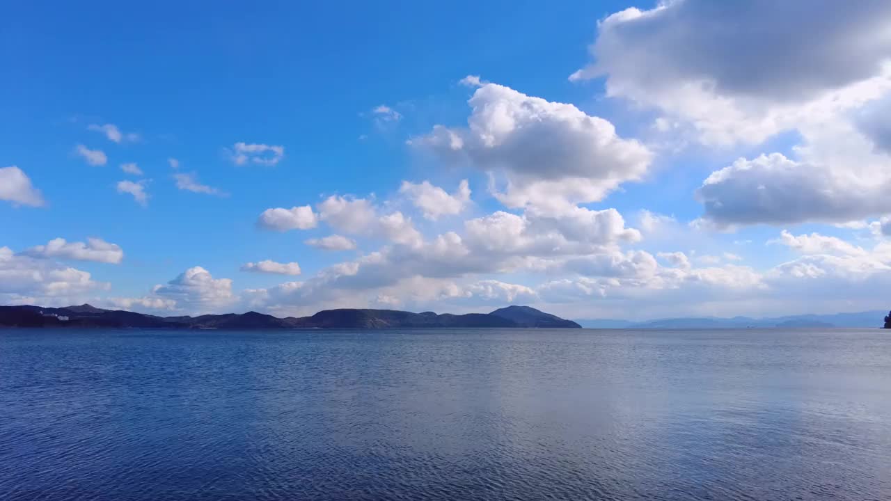 从小岛岛看濑户内海视频素材