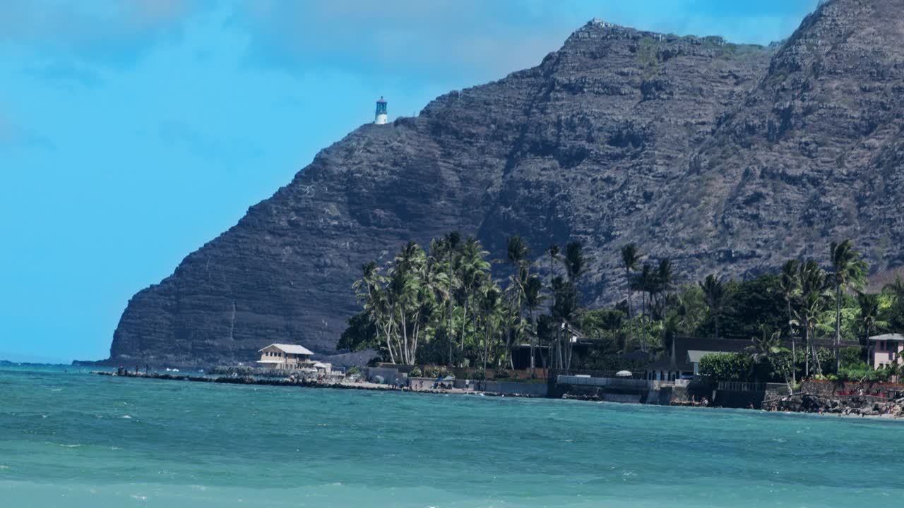 怀曼尼洛海滩——夏威夷瓦胡岛视频素材