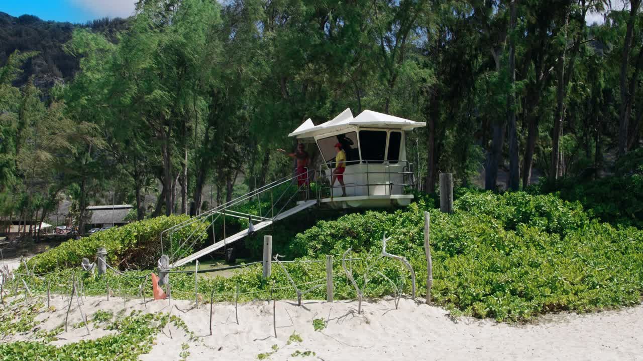 怀曼尼洛海滩——夏威夷瓦胡岛视频素材