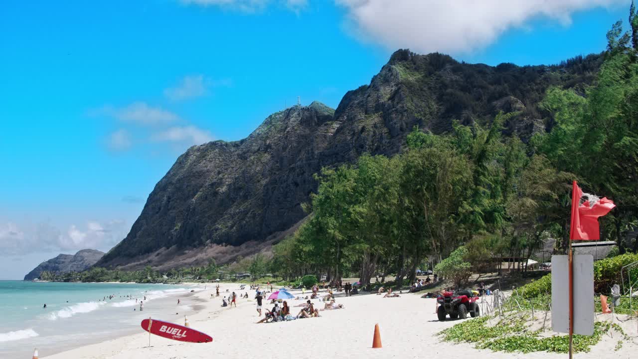 Waimanālo Beach - Oahu Hawaii视频素材