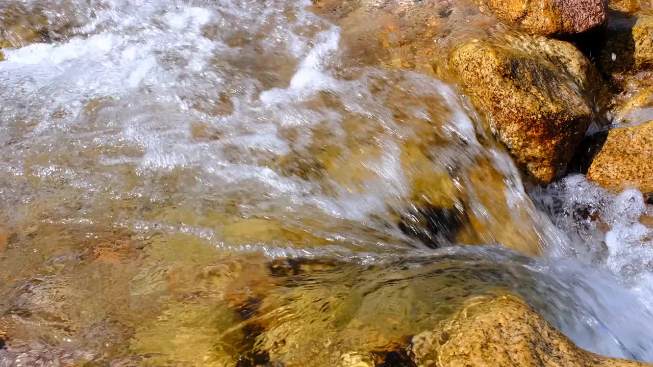 河水流山视频素材