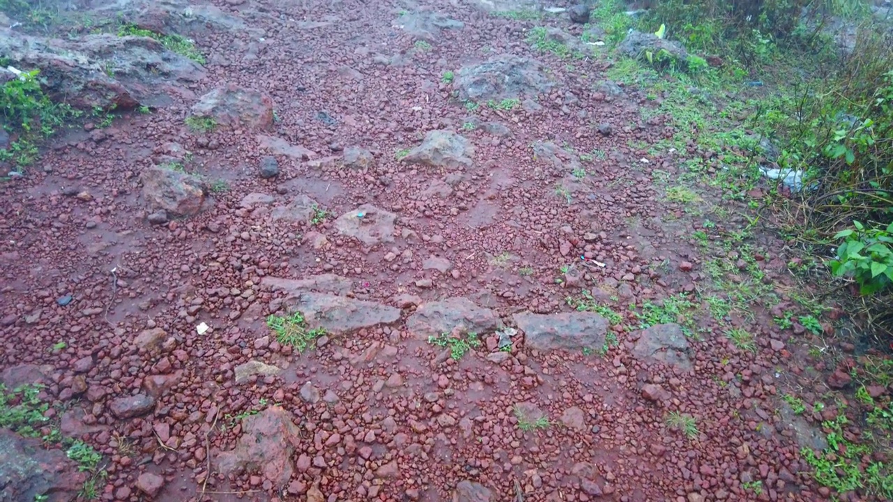 冬季雾期间，奥里萨邦koraput odisha的deomali山顶的美丽风景视频素材