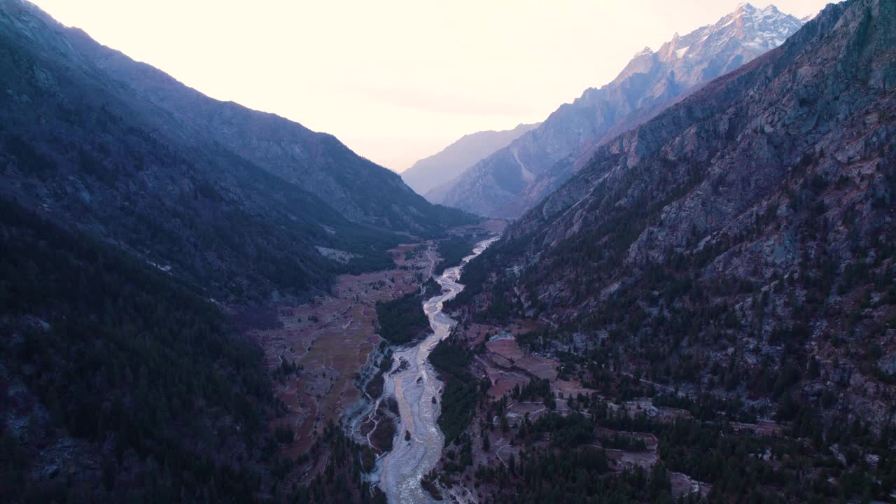 美丽的斯皮提山谷视频素材