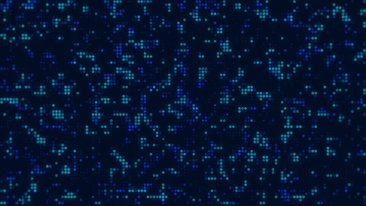 抽象数字元素图案作为技术背景视频下载