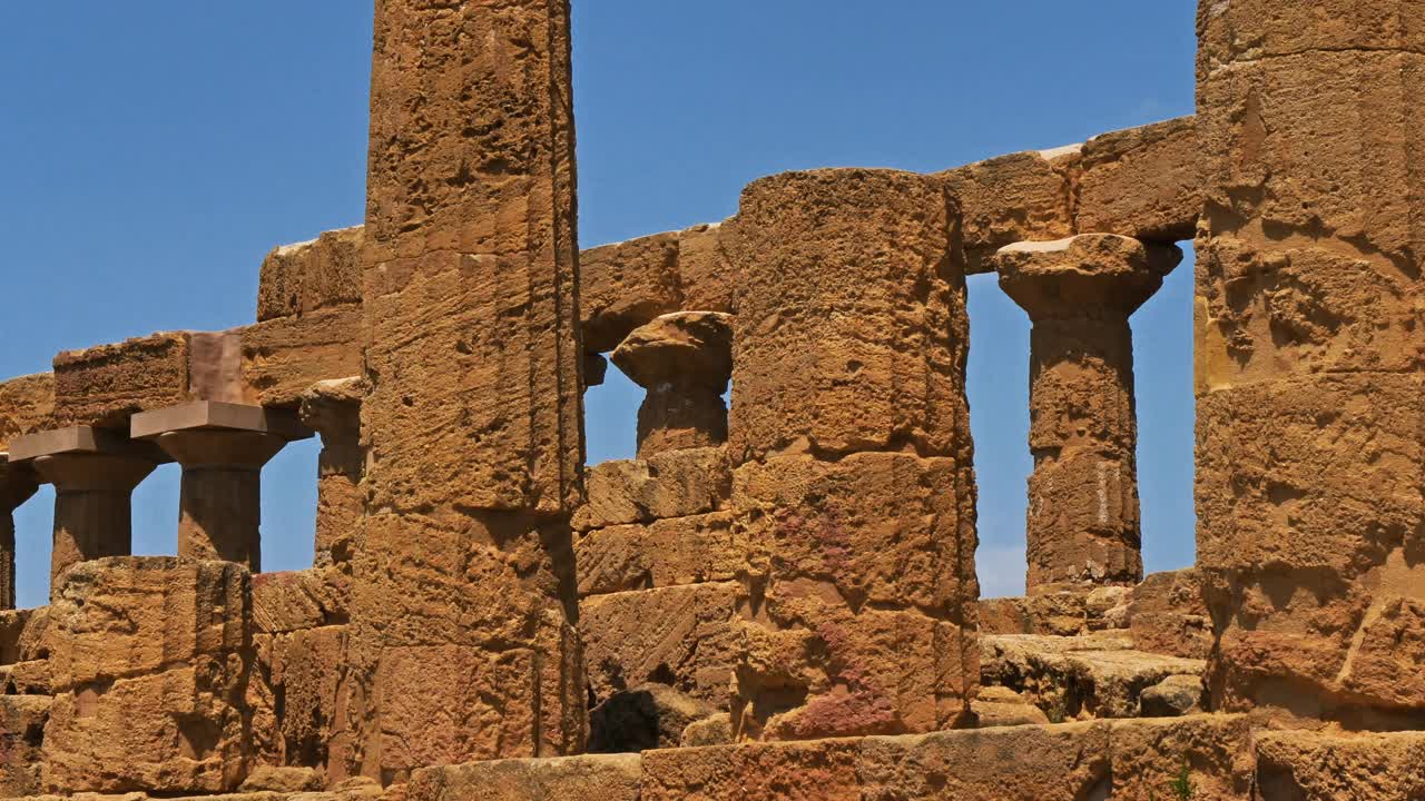 Agrigento，神庙谷，锡拉丘兹，西西里岛，意大利视频素材