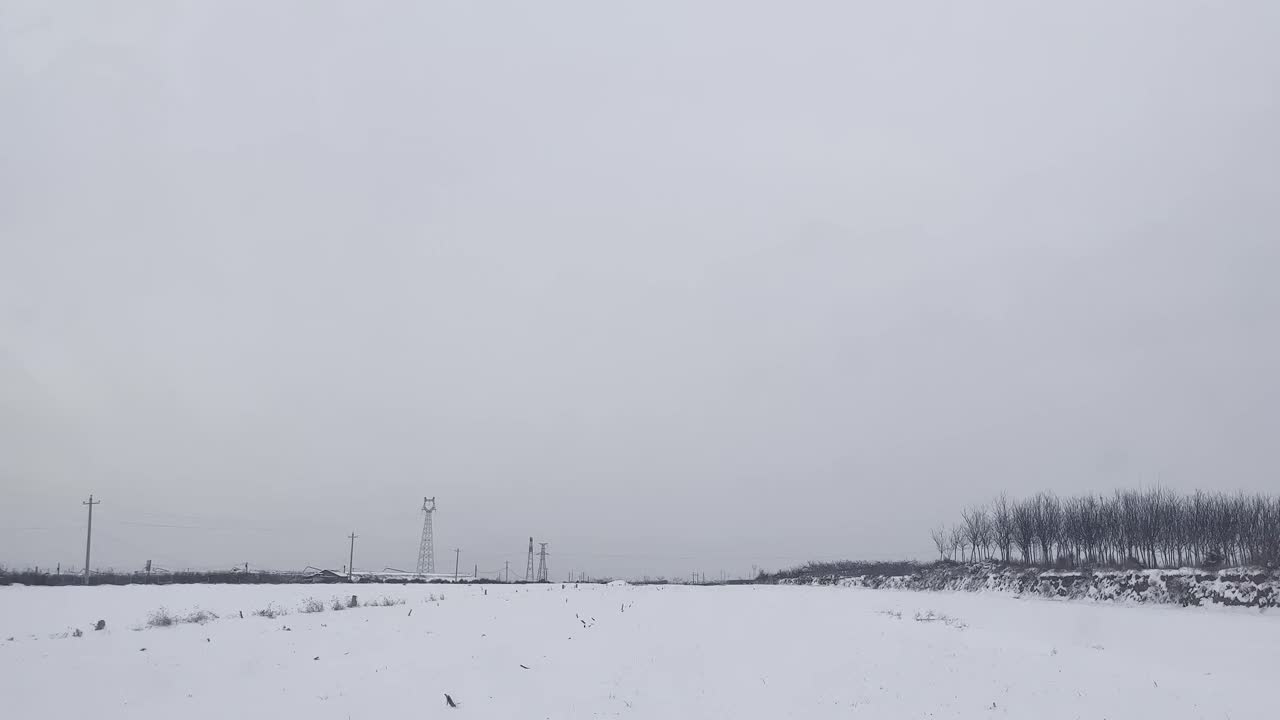 冰雪覆盖的土地视频下载