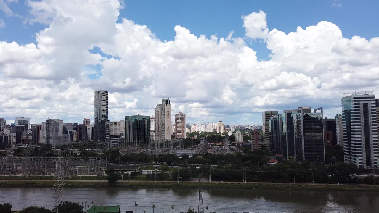 Skyline of São Paulo, Brazil. Timelapse视频素材