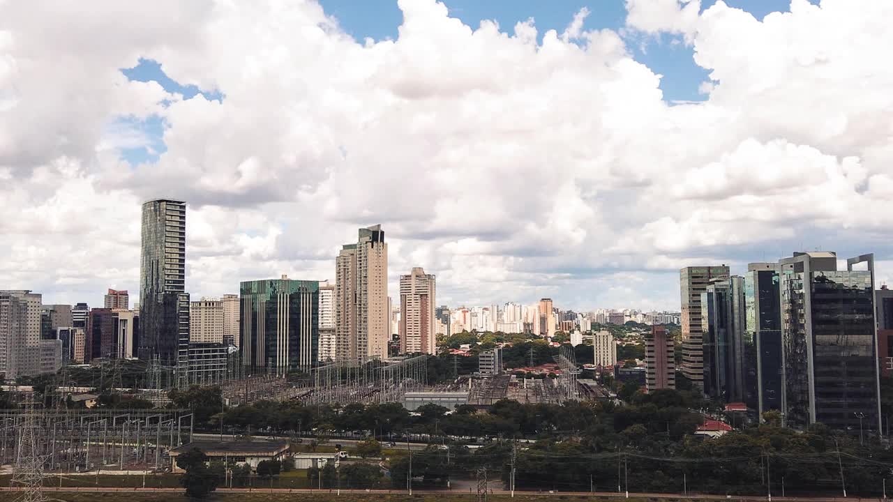 Skyline of São Paulo, Brazil. Timelapse视频素材