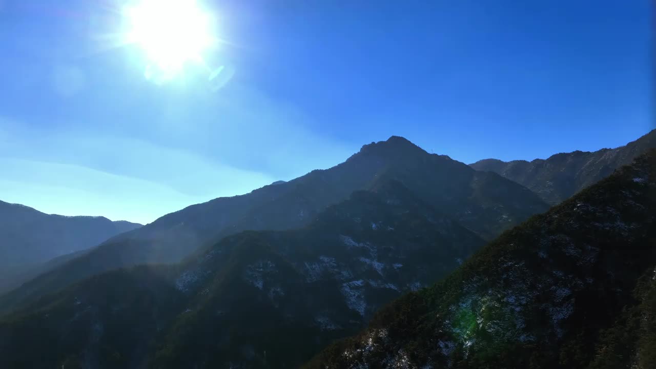 庆山山/观山，南韩庆山道视频素材