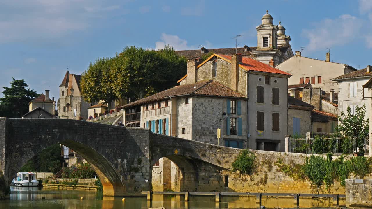 Nerac, Lot和Garonne，法国西南部视频素材