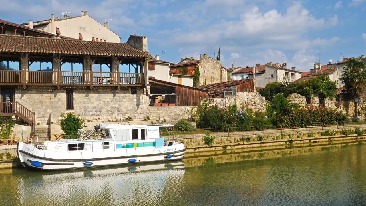 Nerac, Lot和Garonne，法国西南部视频素材