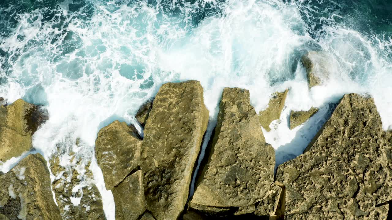 地中海沿岸无人机视频素材