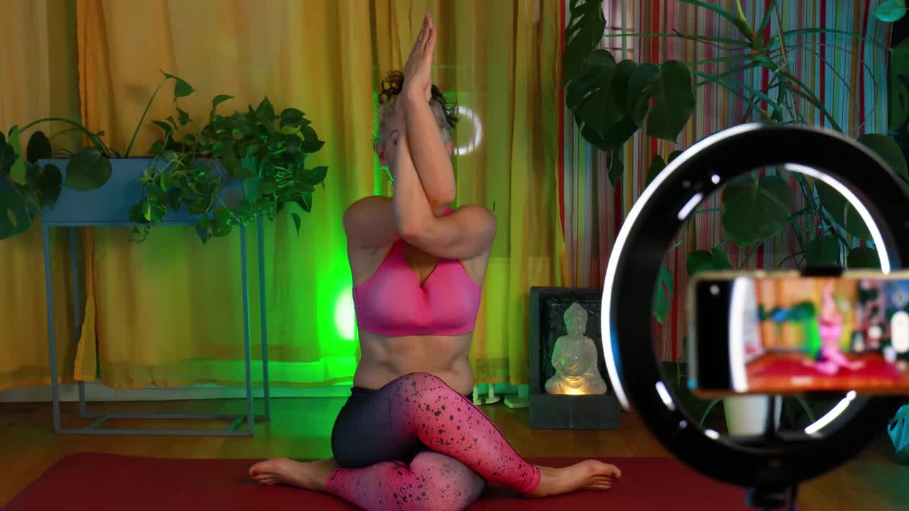 瑜伽冥想视频素材