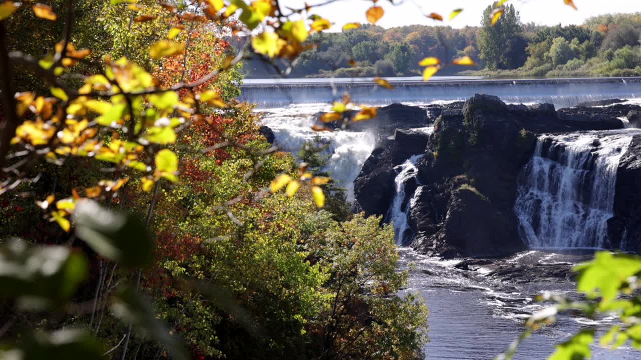 Parc des Chutes-de-la-Chaudière located in Levis, Quebec, Canada视频素材