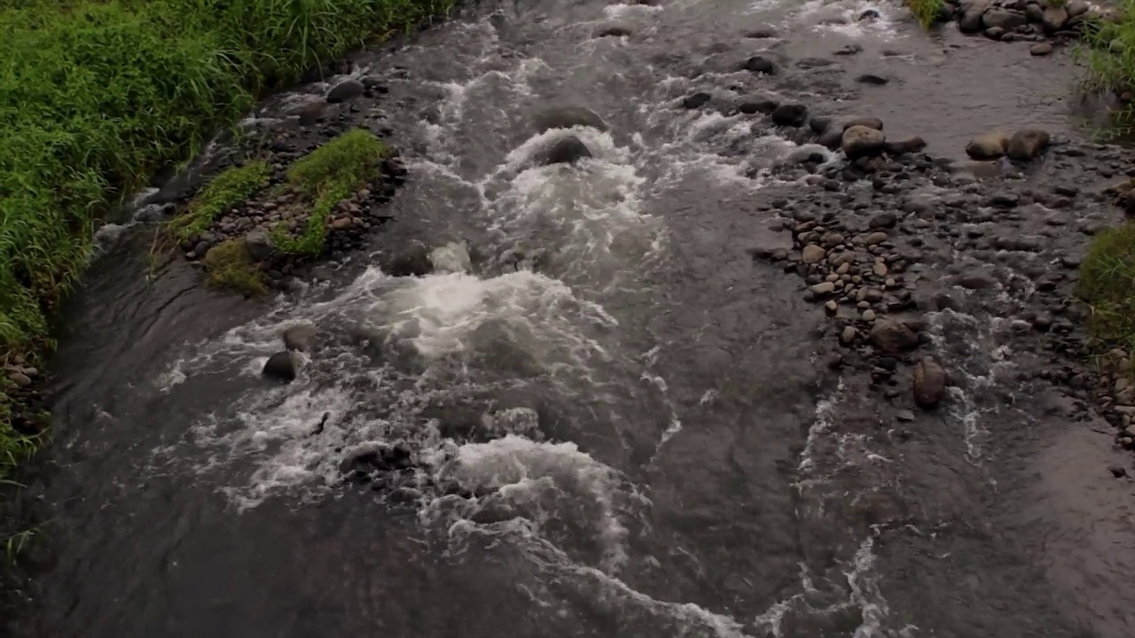 水坝里的河水流速很快视频下载