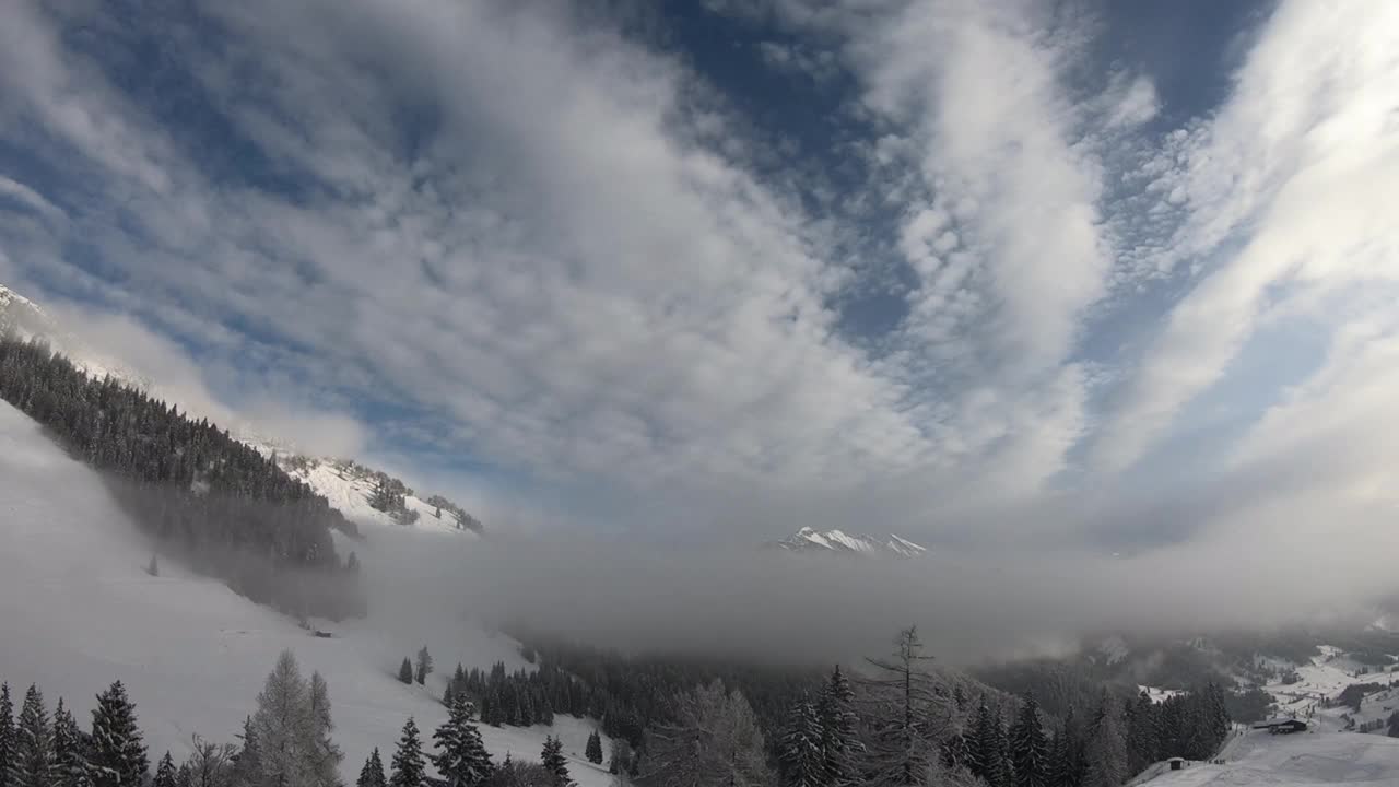 令人惊叹的雪山景色视频素材