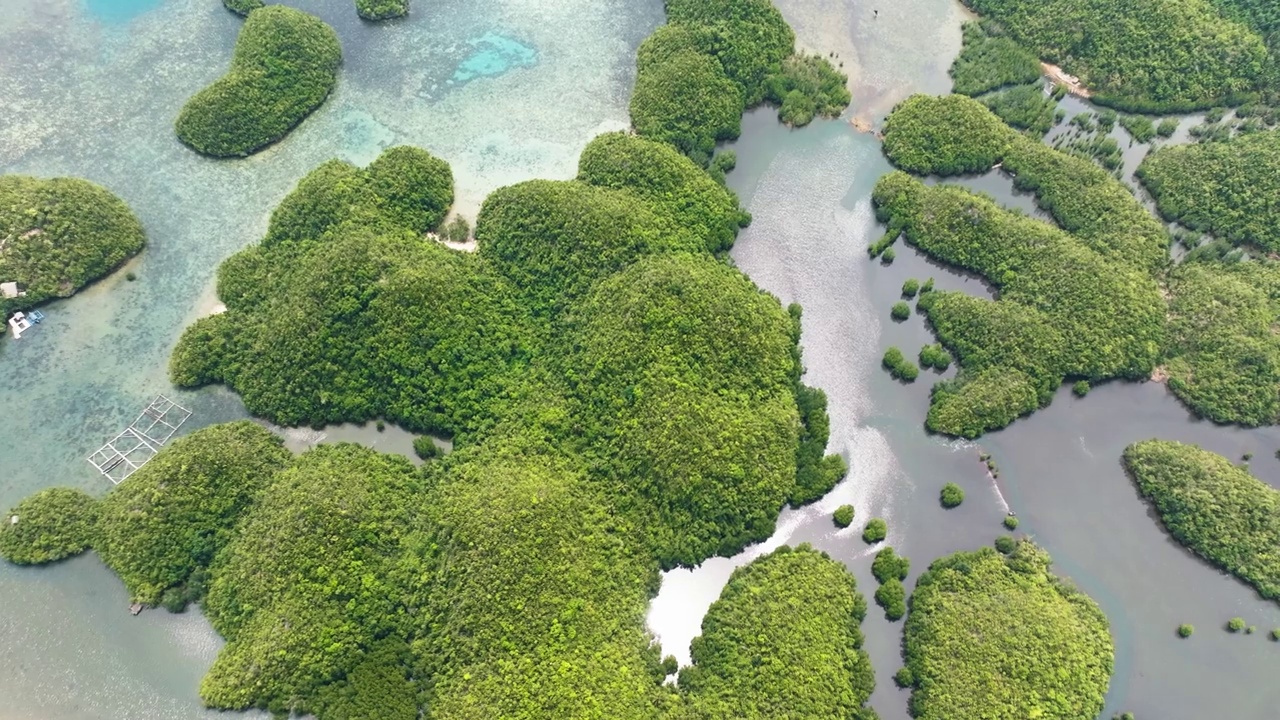 热带海湾和岛屿。菲律宾。视频素材