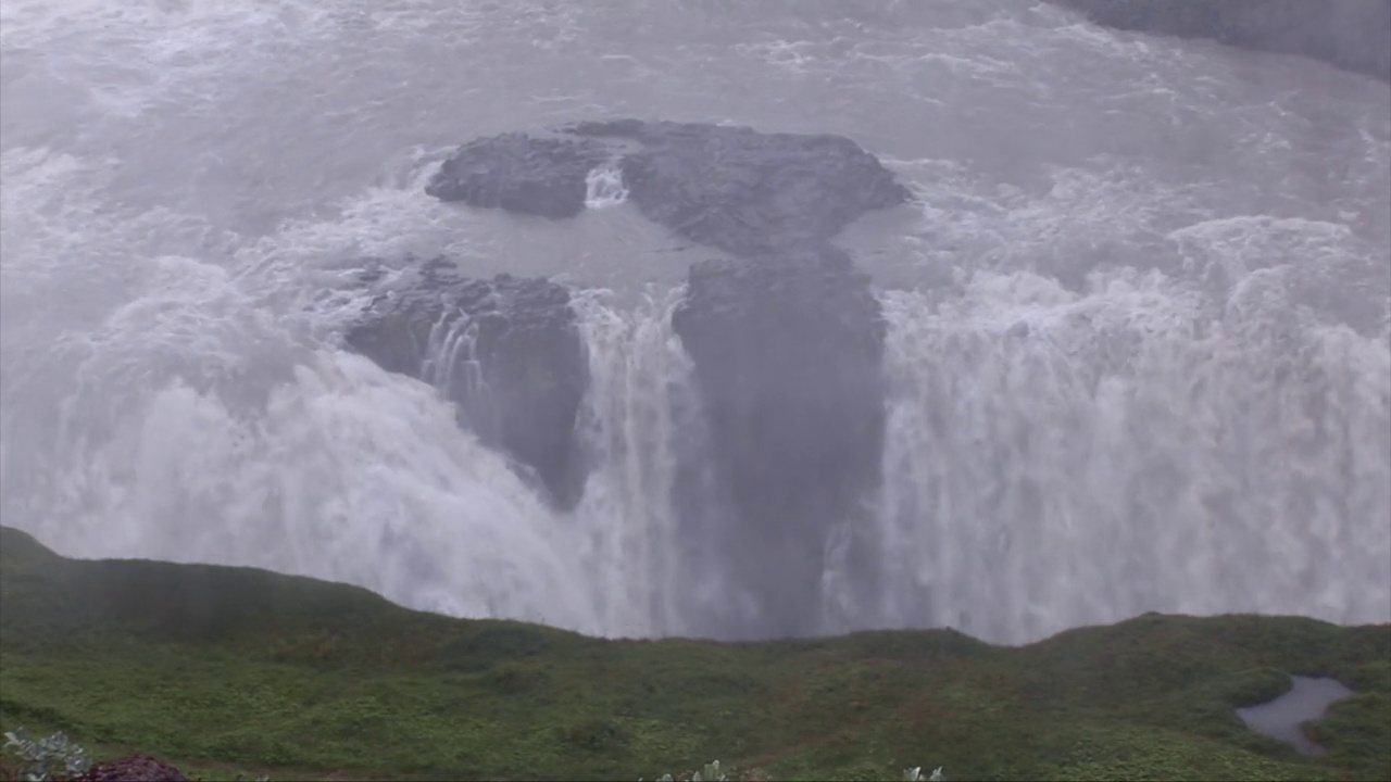 Gullfoss -黄金瀑布-欧洲旅游目的地视频素材