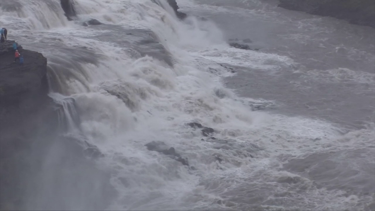 Gullfoss -黄金瀑布-欧洲旅游目的地视频素材